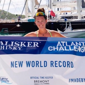 Jasmine Harrison delights in Atlantic Ocean world record row