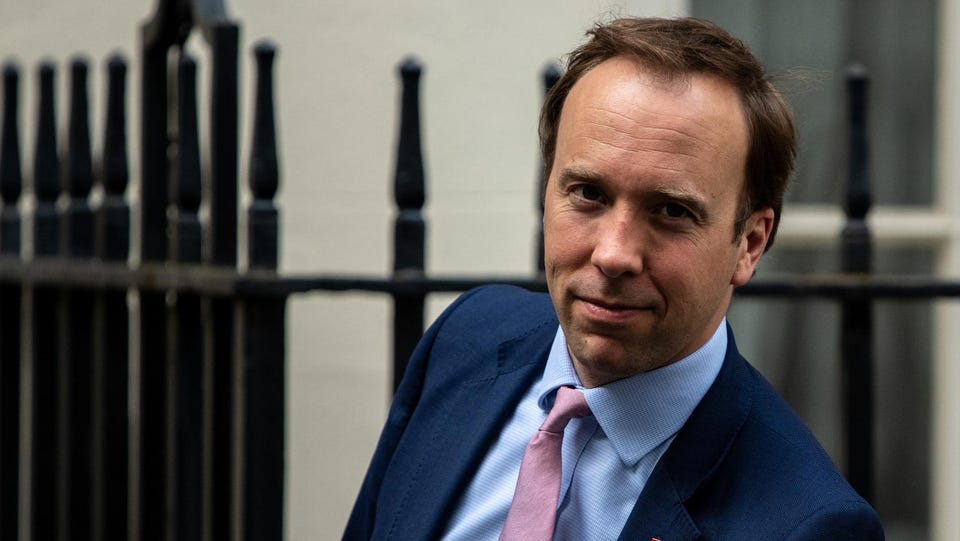 U.K. Health Chief Quits After Caught Kissing Aide During Lockdown