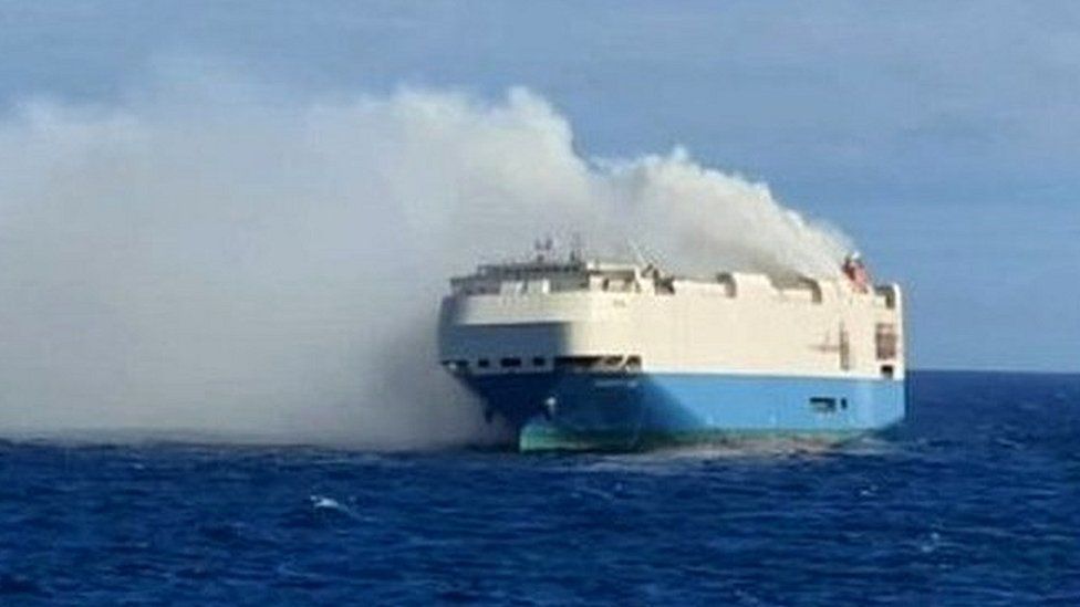 Luxury Cars Up In Smoke After Ship Catches Fire
