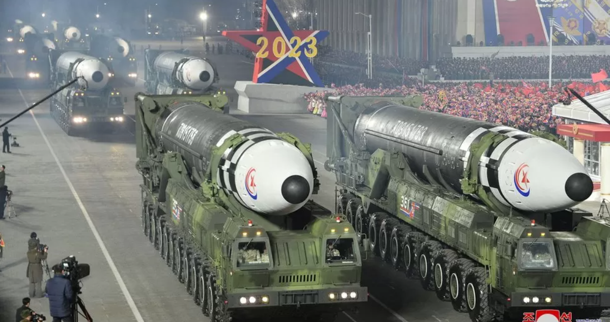 North Korea Parades Largest Long-Range Missile Array