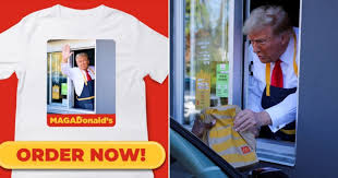 Donald Trump Starts Selling T-shirts of Himself Serving at McDonald’s