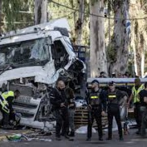 One Dead and Dozens Injured after Truck Rammed bus Stop Near Tel Aviv
