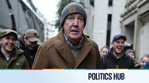 Jeremy Clarkson Arrives to Join Farmers Protesting