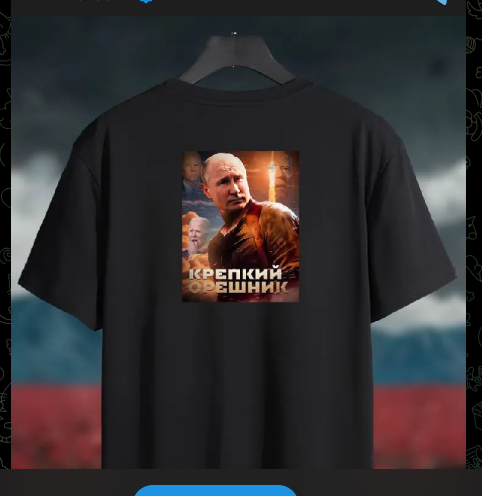 T-Shirts Featuring Putin and Biden with Missile on Sale in Russia